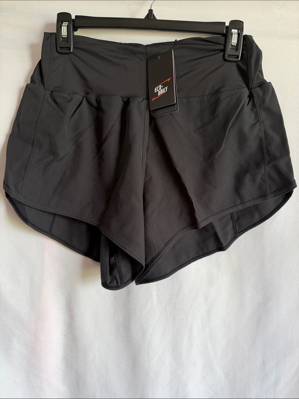 Black Women’s Athletic Shorts with Built-In Liner